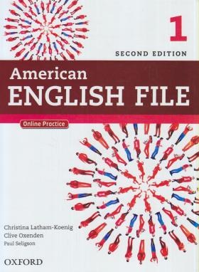 AMERICAN ENGLISH FILE 1+CD SB+WB EDI 2 آمریکن انگلیش فایل 1 ویرایش 2