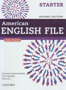آمریکن انگلیش فایل استارتر ویرایش 3 AMERICAN ENGLISH FILE STARTER+CD SB+WB EDI 3